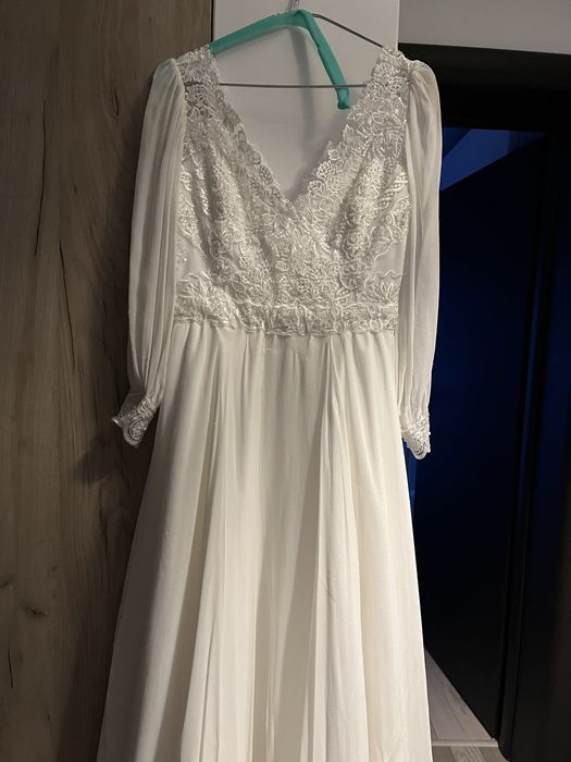 Rochie mireasa ivory, facuta la comanda