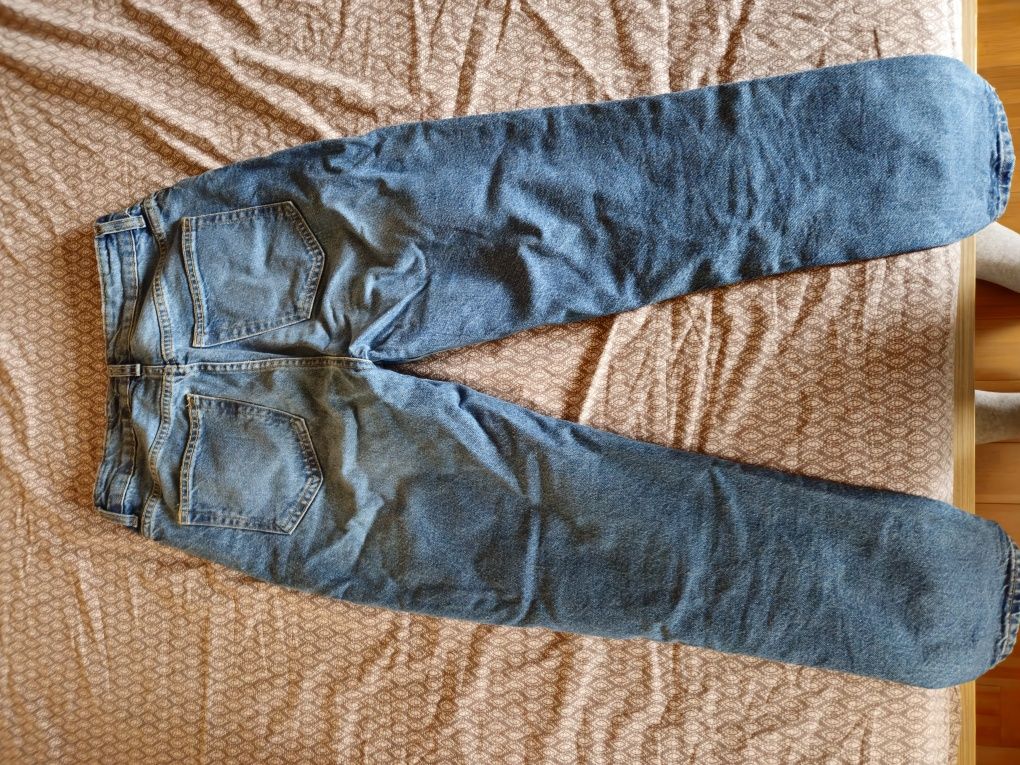 Дамски дънки hm mom slim fit