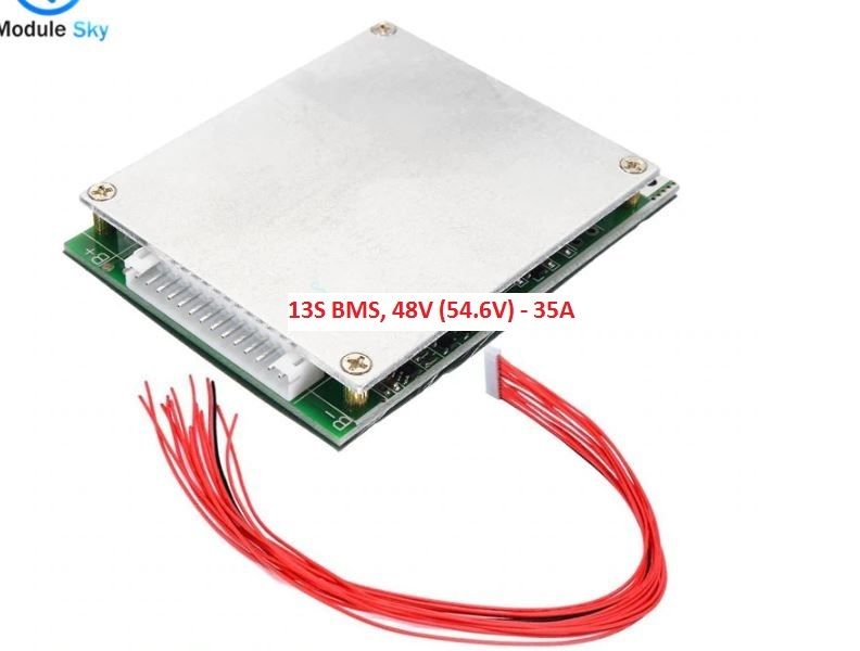 13S, 14S BMS 54.6V, 58.8V 35A, защитна платка с балансно зареждане PCB