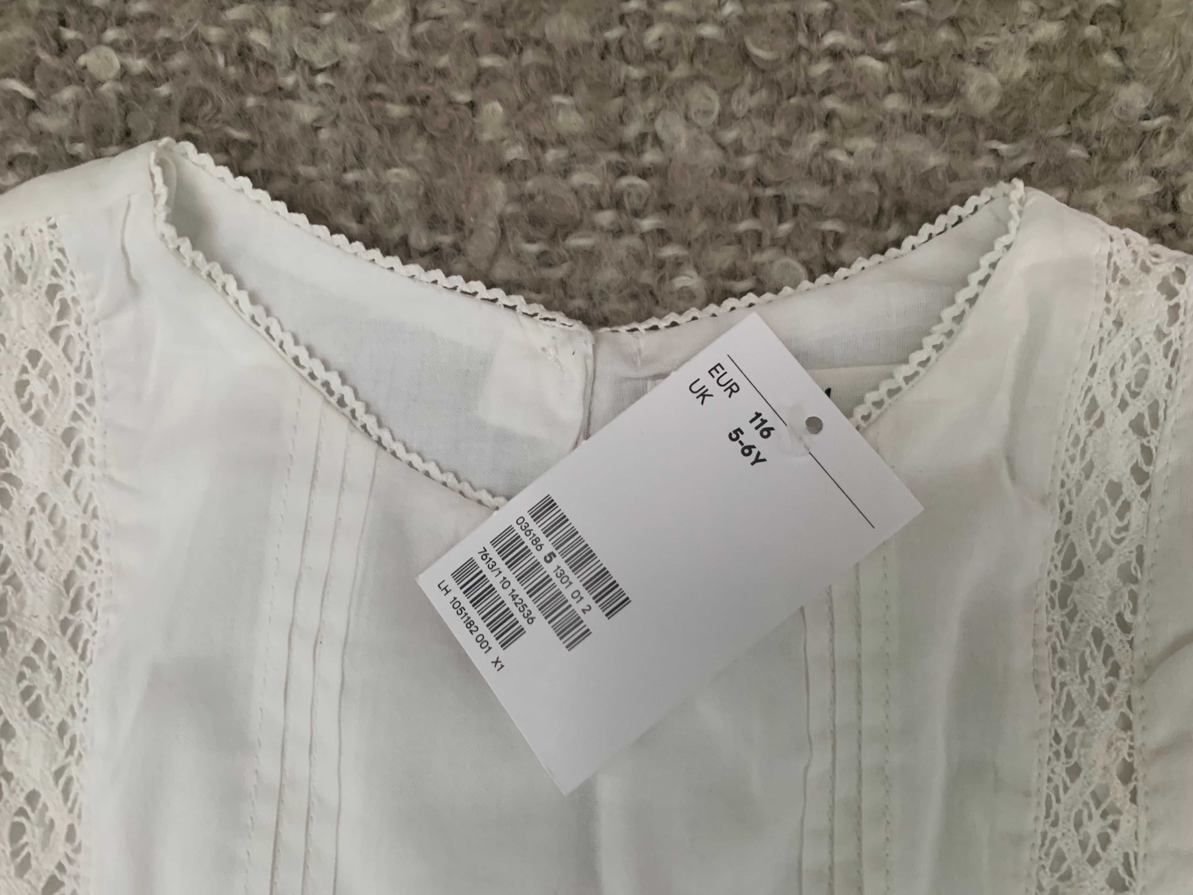 Нова лятна рокля за момиче от H&M - размер 116 см