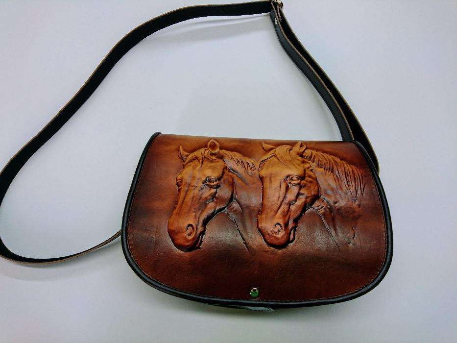 tolba cu cal .poseta cu cal din piele naturala