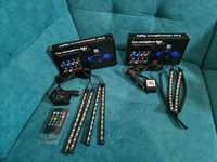 Set 4benzi led pt interior auto 50lei cu telecomanda sau 60lei bluetoo