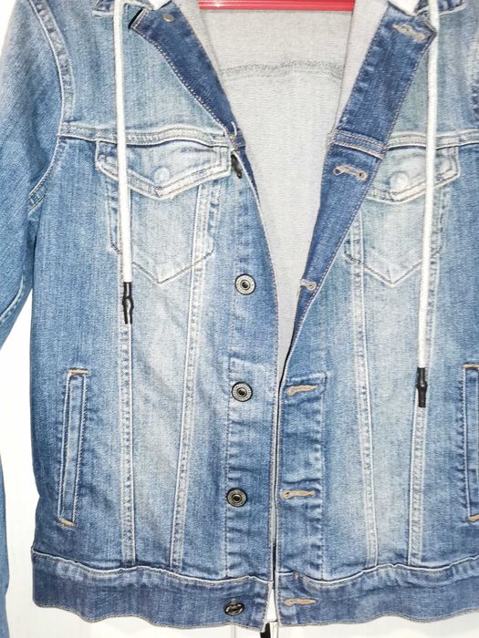 Дънкови яке с качулка