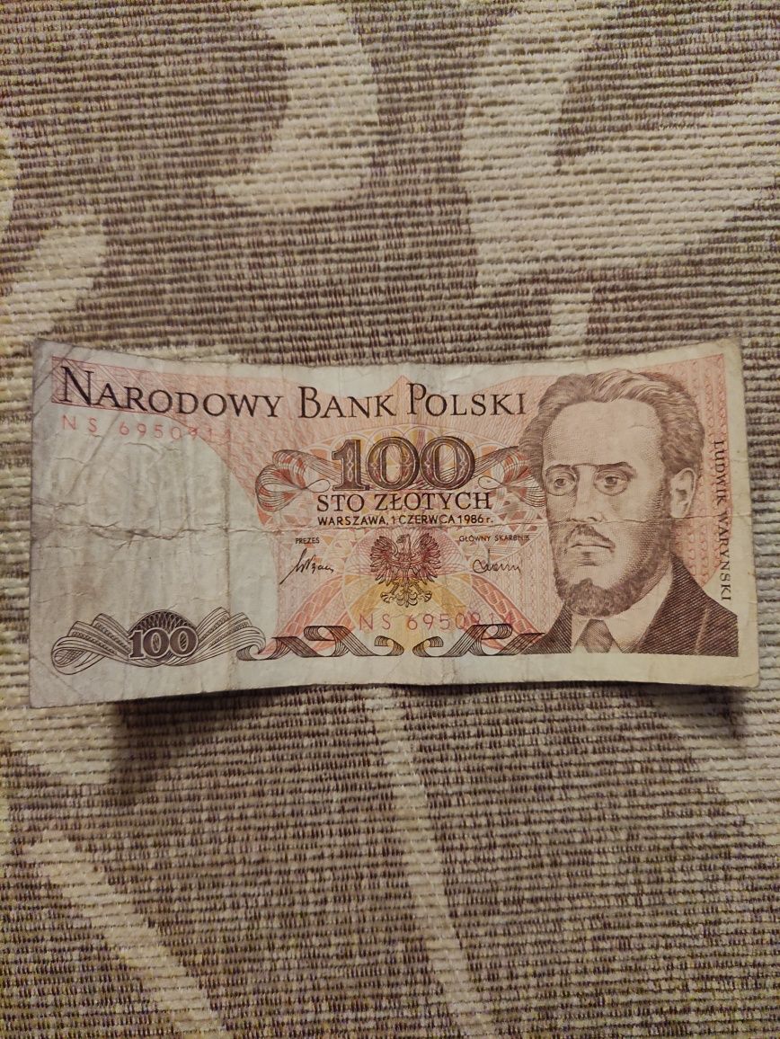 Bancnota 100 ZLOTI - POLONIA anul 1986
