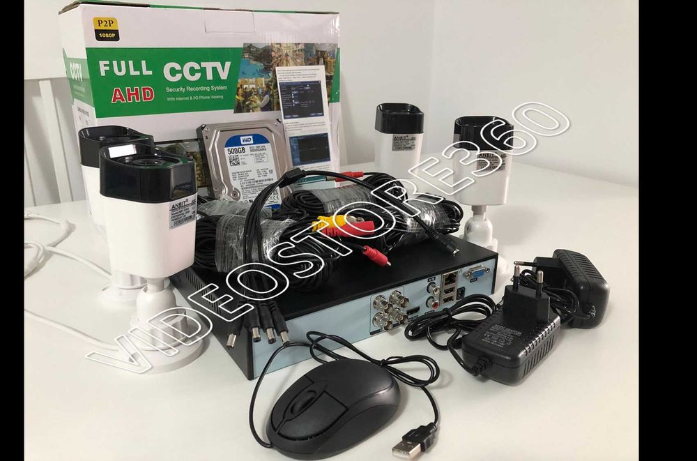 Sistem supraveghere video 4 Camere Full HD + HDD 1TB