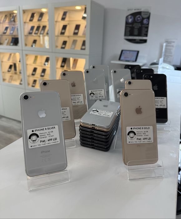  iPhone 8 64 gb , 100% ! Garantie 12 luni + cadou