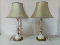 Комплект от две много големи старинни порцеланови лампи - лампа