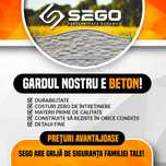 Gard plăci beton Sego-Prefabricate durabile