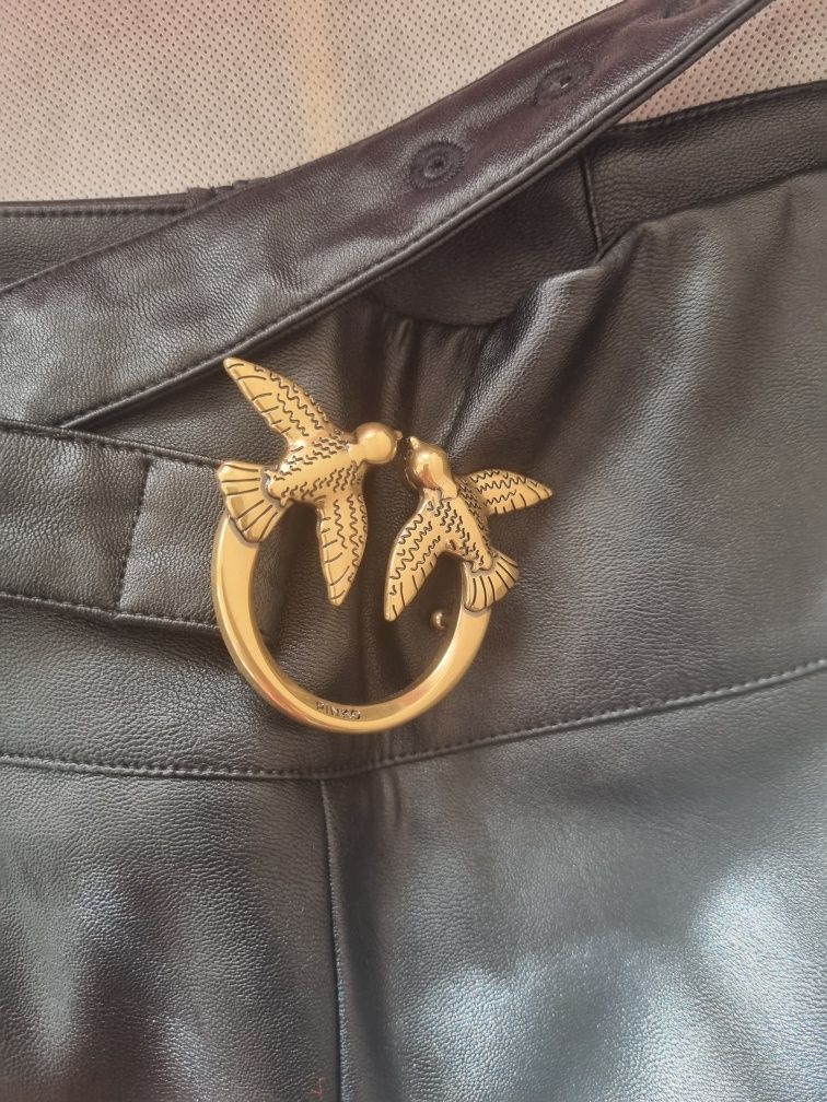 Кожен панталон Elisabetta Franchi,Pinko
