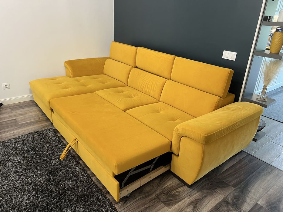 Coltar extensibil cu lada asternut si tetiere