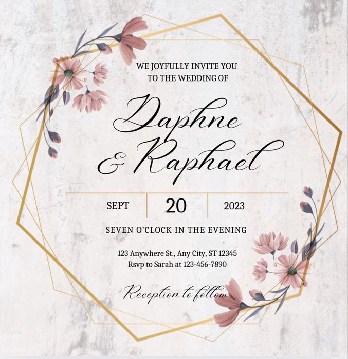 Invitatie nuntă digitală