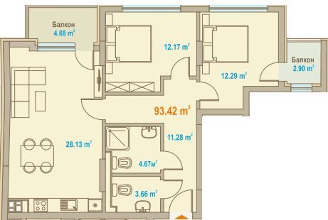 Тристаен апартамент в ж.к. Зона Б-19! Съвременен дом в нова, елегантн
