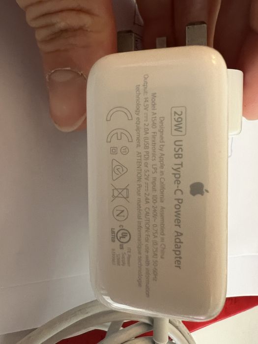 Incarcator Complet Macbook Air Pro A1540 29W Type C