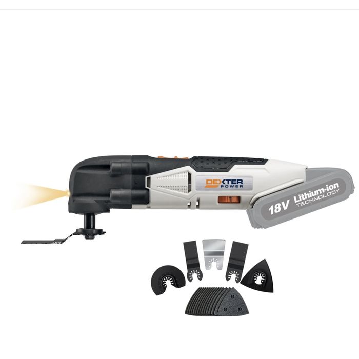 Multitool Dexter Nou Sigilat 18v Set Complet Accesorii