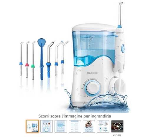Irigator bucal profesional cu 7 capete multifuntionale , 10 trepte