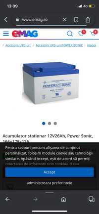 Vand baterii (acumulatori ) 12V 24ah,panouri solare
