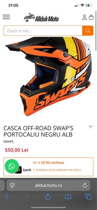 Casca motocross Swap’/