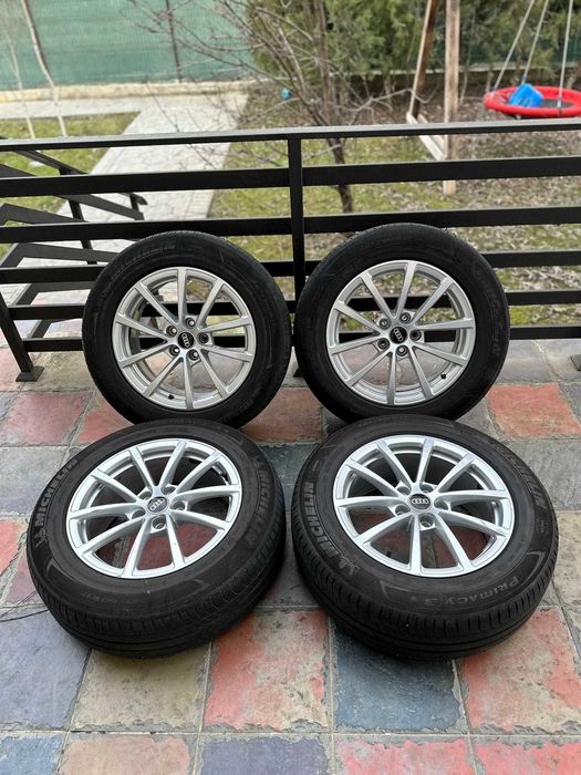 Vând jante Audi echipate cu cauciucuri Michelin