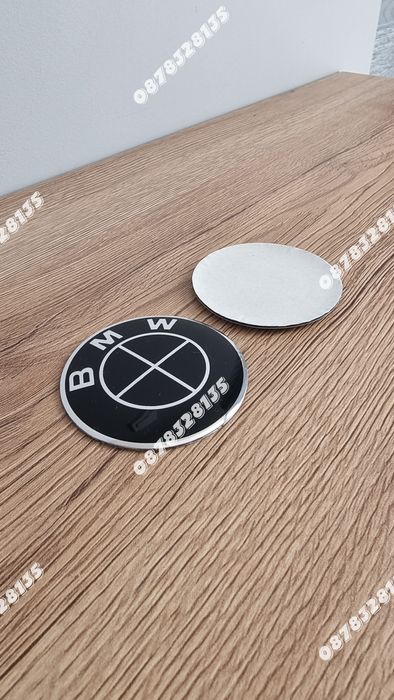 Задна емблема за BMW Е46 комби тип Люспа чисто черна