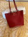 Оригинальная кожаная сумка Furla, красная, made in Italy