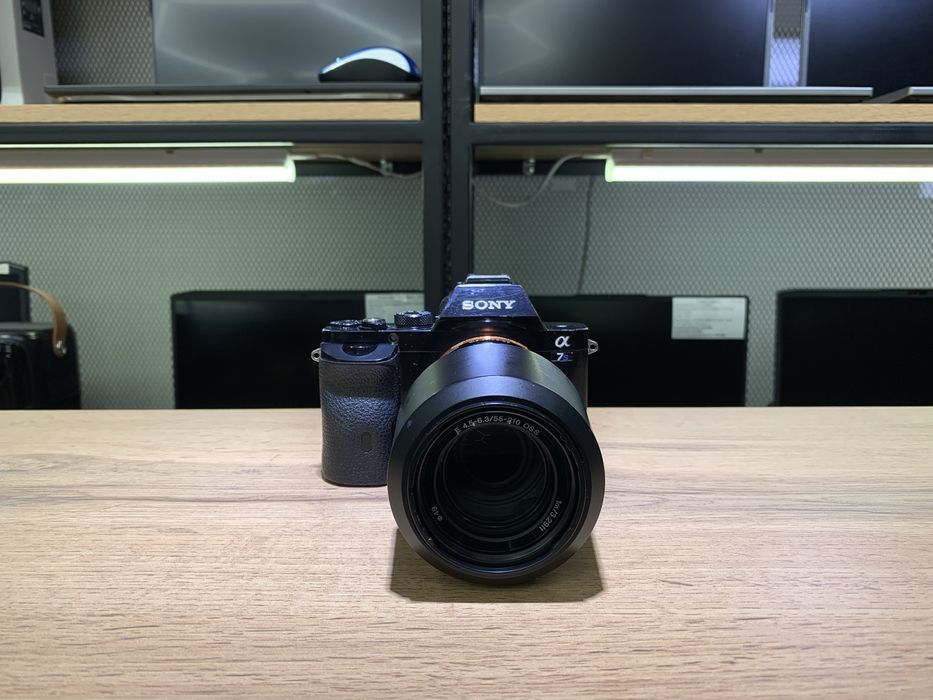 Фотоаппарат Sony Alpha 7S, 55-210 mm, черный, флешка 64 ГБ, 10985/А10