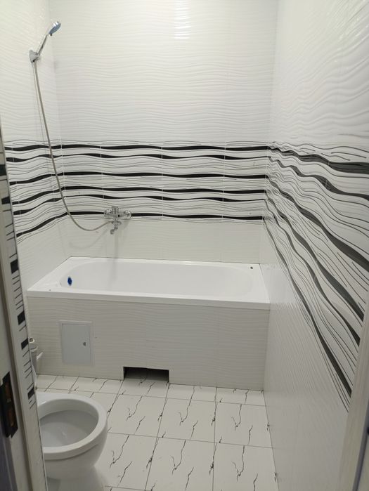 1 ком.Новостройка. Сергели. квартира На земле. ЕВРО ремонт под ключ