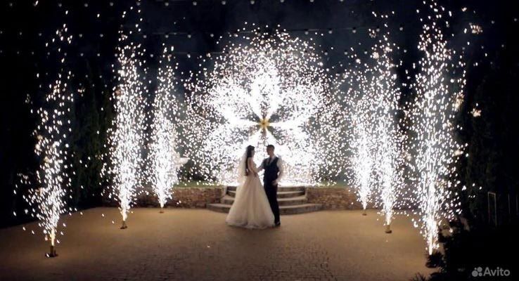 Холодный фонтан на день рождения, свадьбу