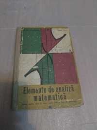 Vand manual Elemente de analiza matematica