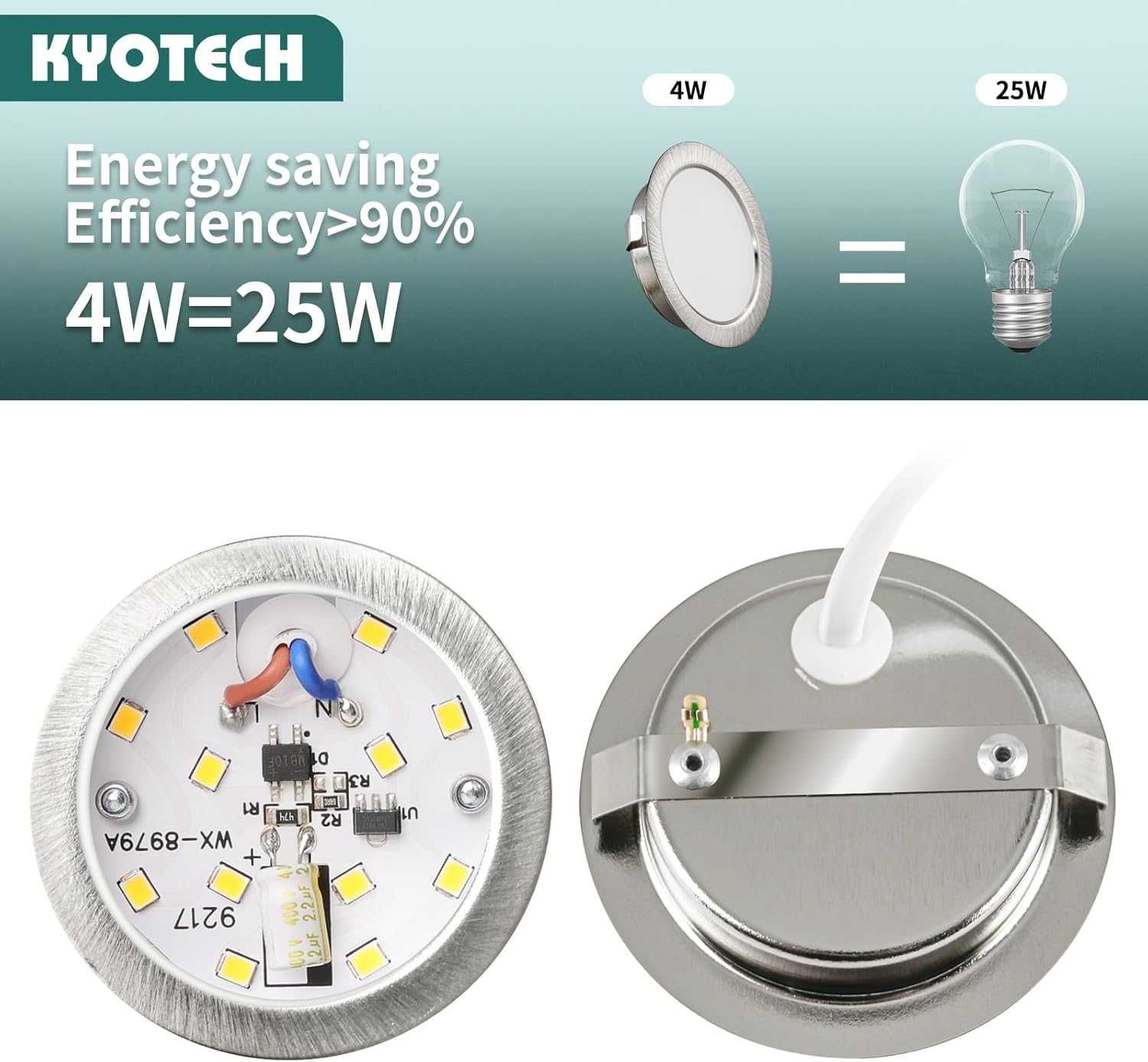 НОВИ! LED лунички G4, 3.5W, 4000K неутрално бяло, IP44, 5 бр/к-кт