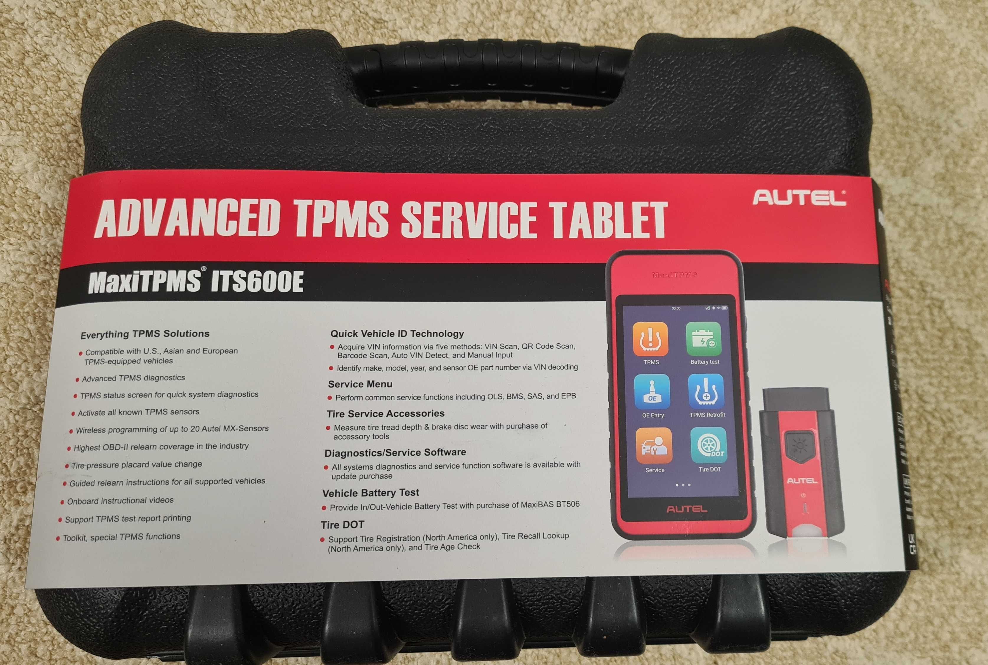 Autel MaxiTPMS ITS600E TPMS - Programare/Activare Senzori  + diagnoza