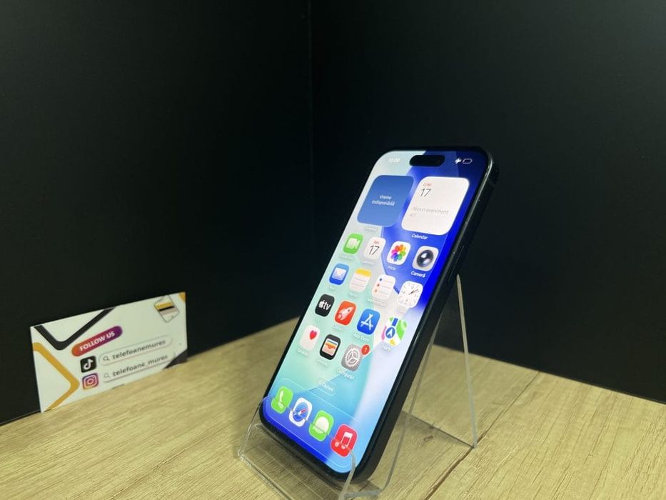 Iphone 15 128Gb Black Second-Hand Satisfăcător 3 ani garanție, Telefoa