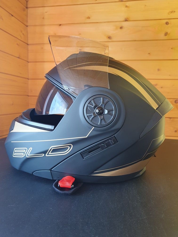 Casca moto/scuter noua full face flip up cu ochelari soare bike helmet