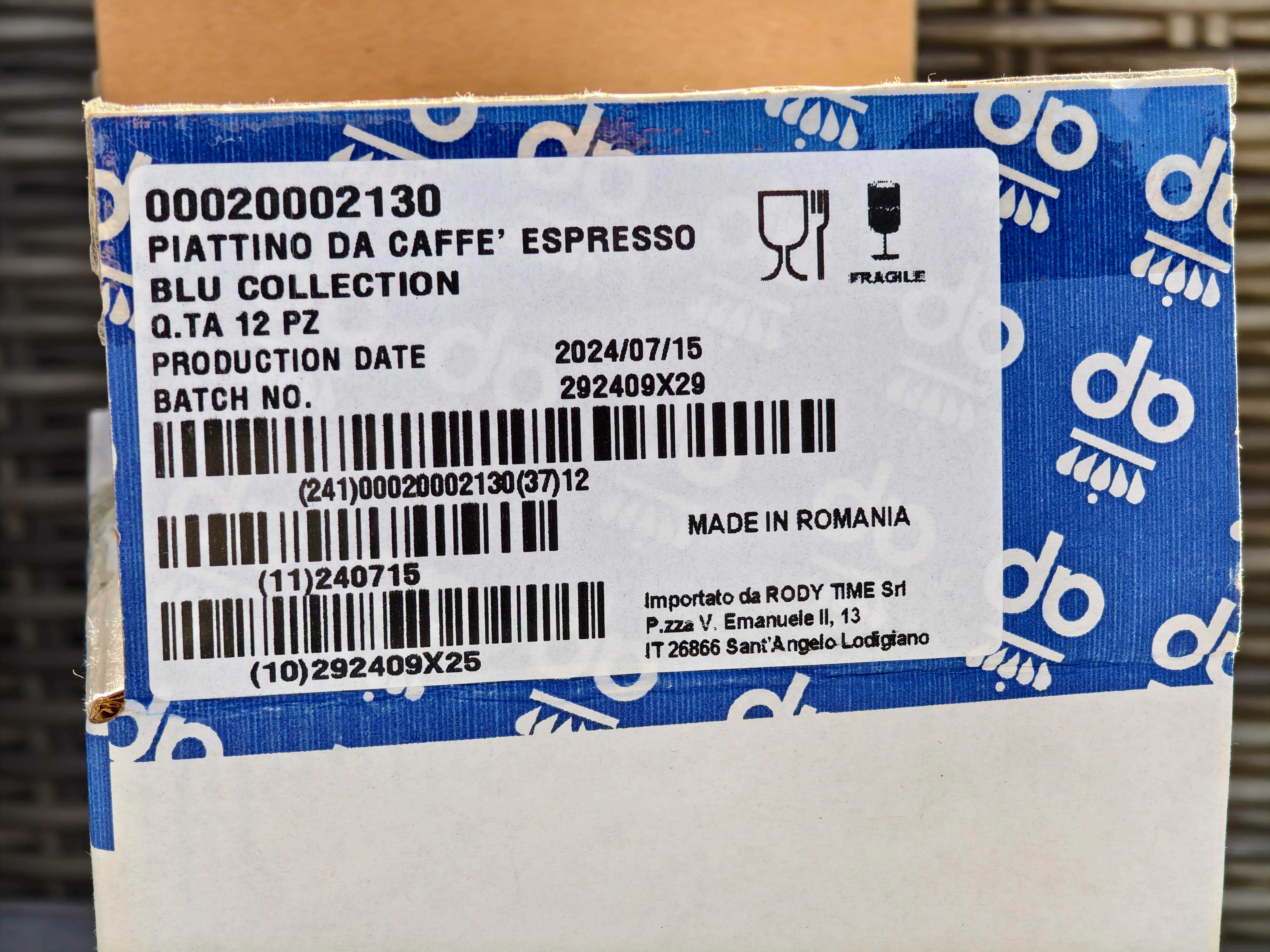 6бр. чаши за еспресо Lavazza 70ml с чинийки