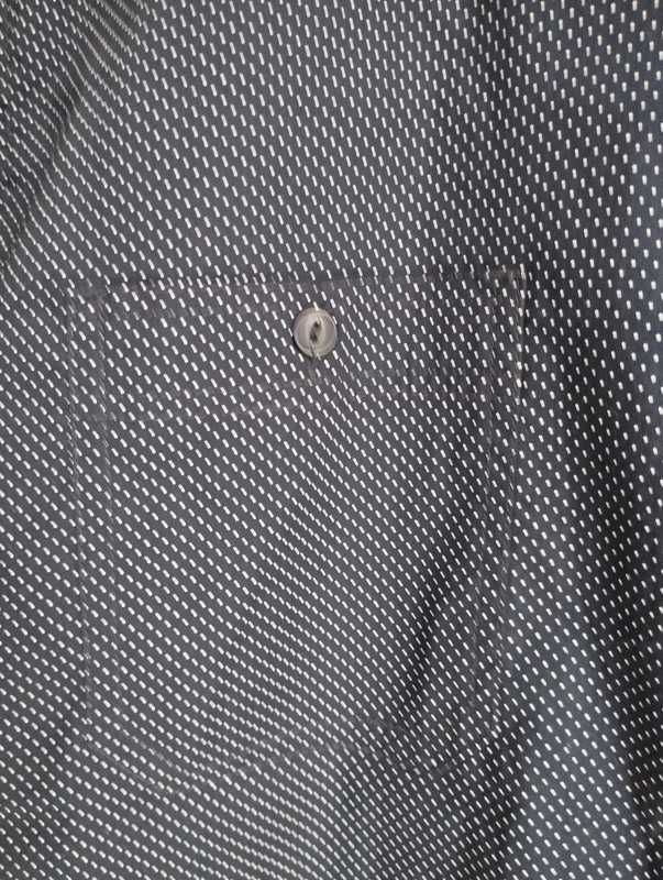 Camasa cu maneca scurta bleumarin cu puncte albe