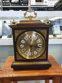 Старинен дървен часовник. Каминен часовник. В отлично техническо и ви