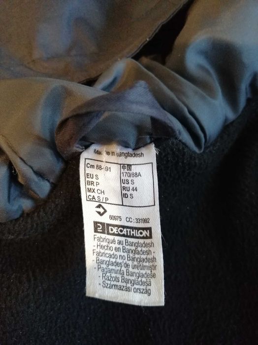 Geacă iarna Quechua-Decathlon impermeabila negru marime S