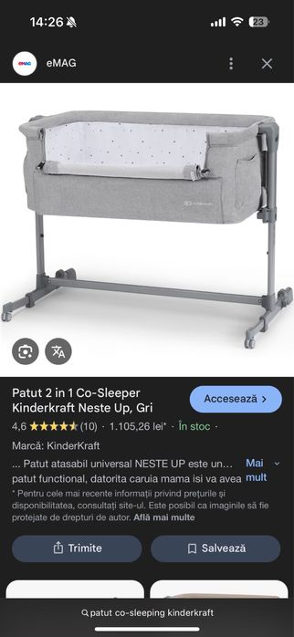 Patut 2 in 1 co-sleeper,nou