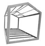 De vânzare – Structură metalică modulară tip container, demontabilă