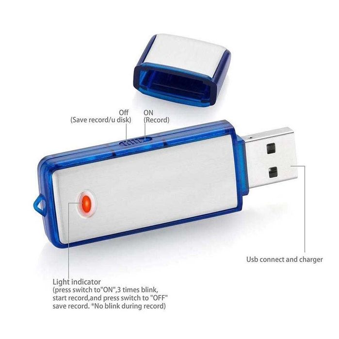 USB 8 GB cu inregistrare voce. Nou!