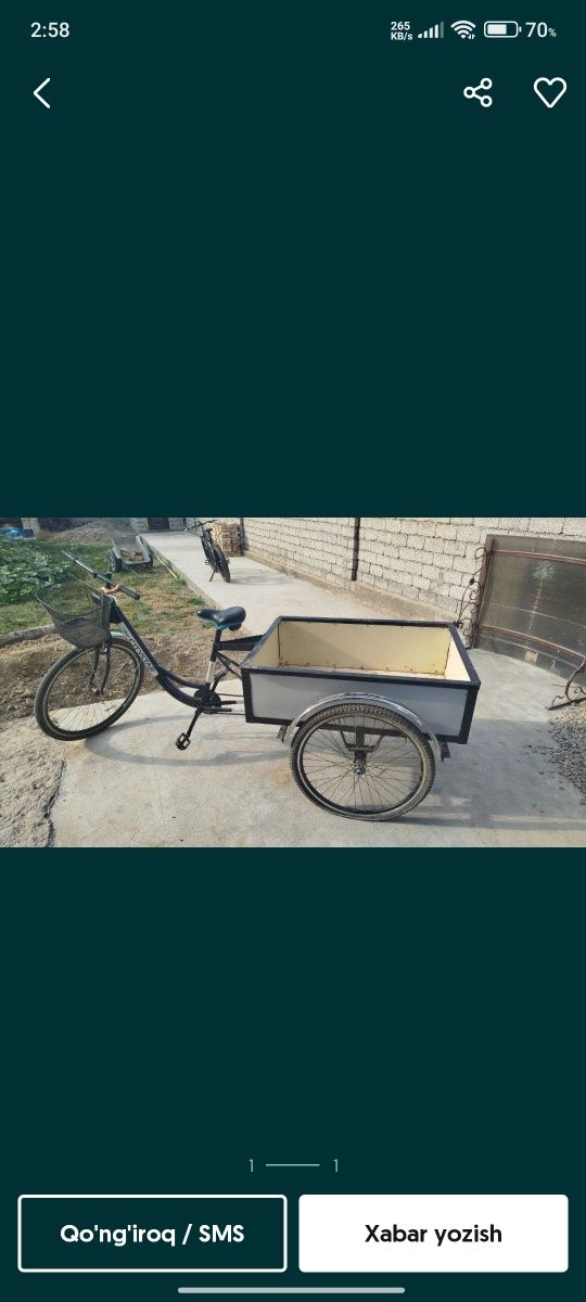 Murave velosiped chotki qlingan