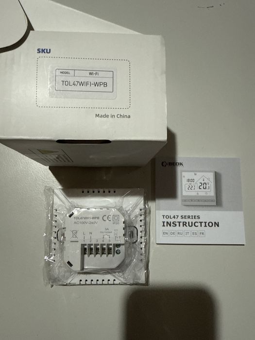 Termostat Beok TOL47WIFI-EP Smart centrala,boiler,pardoseala,incalzire