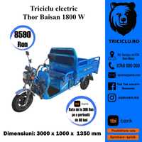 Tuk Tuk triciclu Thor Baisan 1800 w cu bena AGRAMIX nou