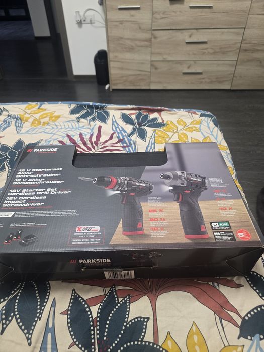 Set parkside perfomance filetata percuție