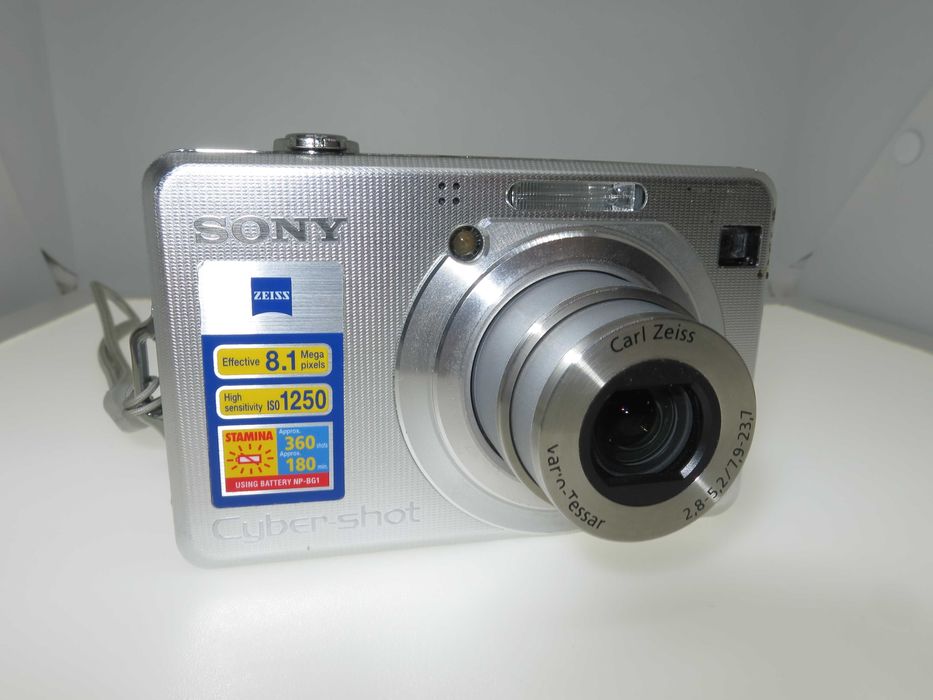 Sony Cybershot W100 компактен цифров фотоапарат ретро дигитална камера