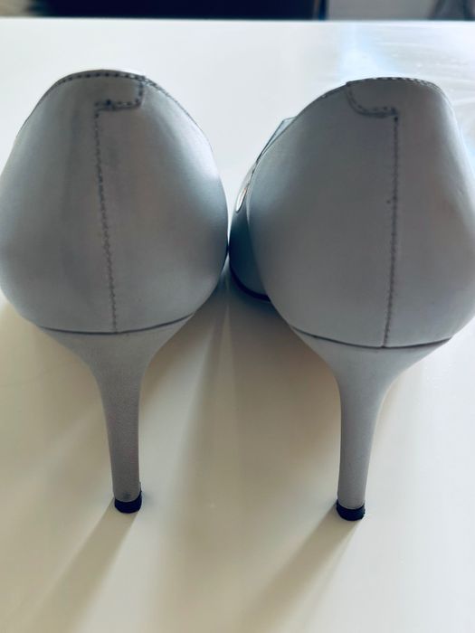 Pantofi Stiletto, nr.38, gri, Enzo Bertini