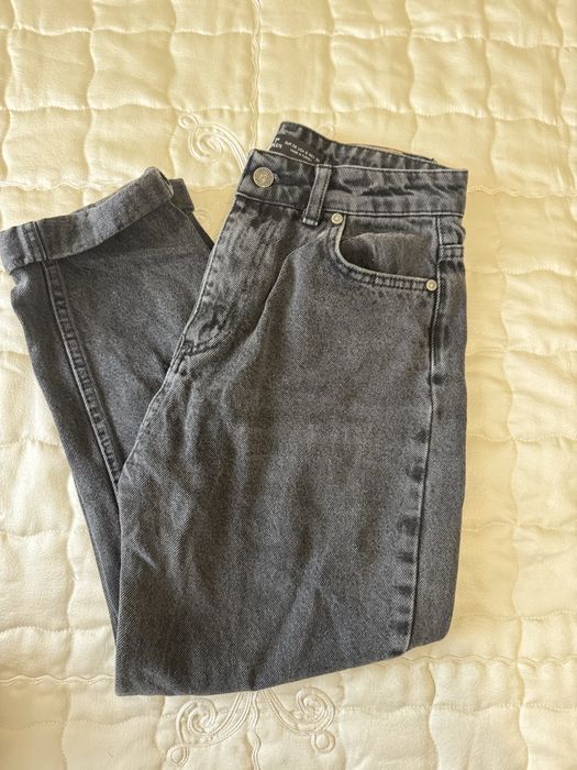 Черни дънки Mom fit