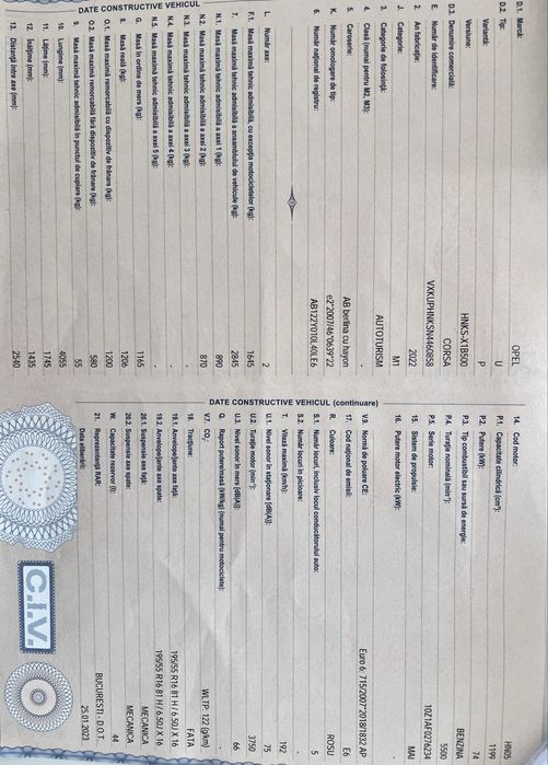 Opel Corsa 2022 automat 16438 km avariat