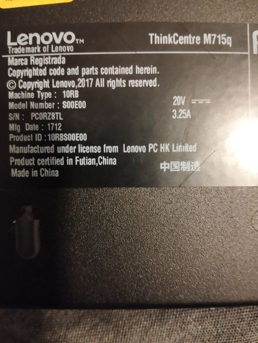 Lenovo Think Centre M715q