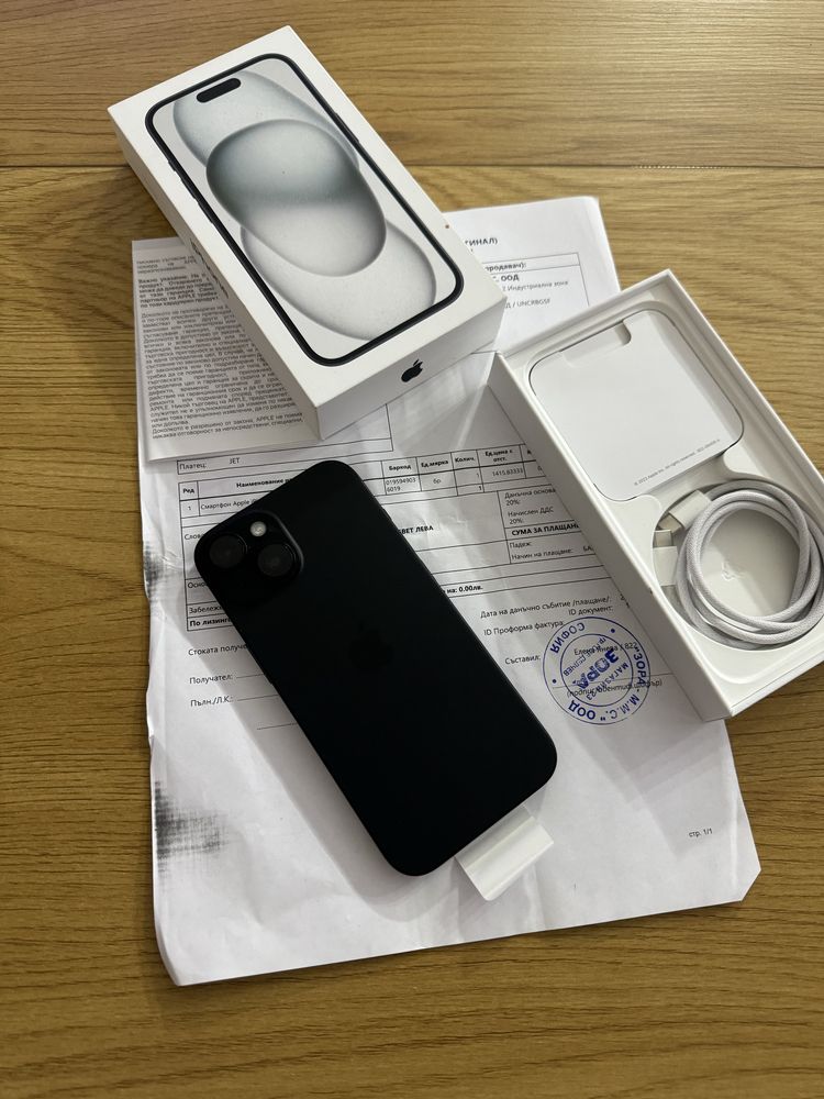 Бартер като нов iPhone 15 128 black