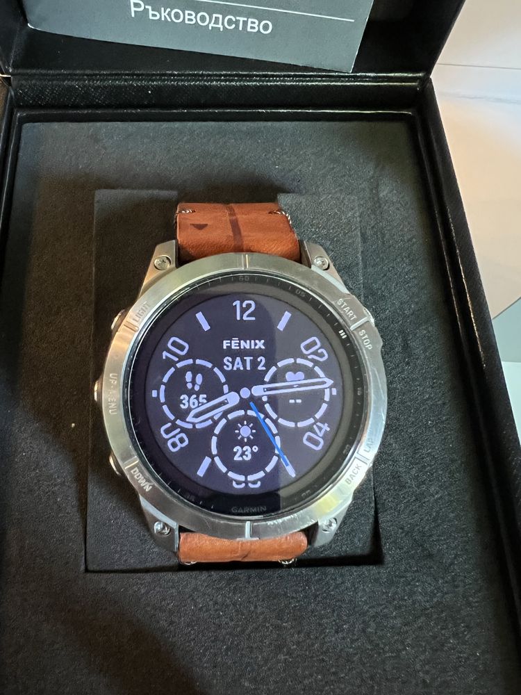 Garmin Fenix 7 Titanium Saphir Solar